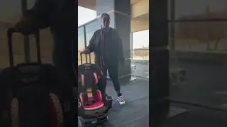 She sat in the car seat during the flight this just made it easier to move around the airport