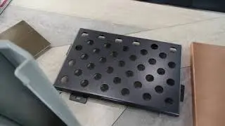 Perforated aluminum panel for building decoration