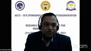 AICTE ISTE SPONSORED ORIENTATION PROGRAMME ON "RESEARCH SKILL DEVELOPMENT FOR MANAGEMENT FACULTY"