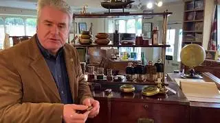 Demonstration of a Ransome Patent antique travel inkwell.