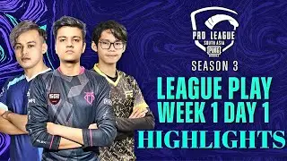 #PMPLS3 #BETHEONE #PMPLSA PMPL South Asia W1D1 | Season 3 | PUBG MOBILE Pro League 2021 HIGHLIGHTS