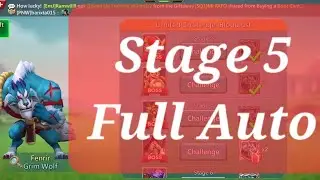 Lords mobile limited challenge bloodlust stage 5 auto | Limited challenge Grim Wolf Stage 5 auto