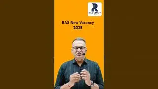 RAS New Vacancy 2025||RAS Complete Booklist|RAS 2025 Notification||RAS 2025 Strategy|RAS New Pattern