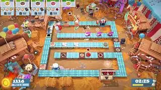 Overcooked 2 - Carnival of Chaos level 3-1 - 4 Stars - 2 Player co-op