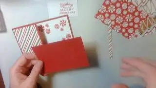 Peppermint and Christmas Tree Card - Frosted Gingerbread Stampin Up