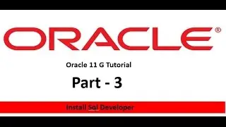 Oracle Database tutorials 3 : How To install SQL Developer