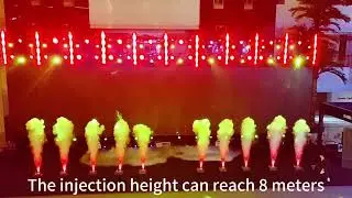 Vertical smoke machine for bar stage