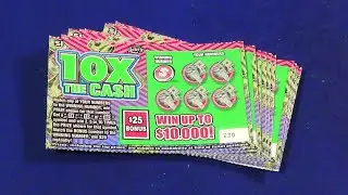 SOOD 1693: TEN $1 10X THE CASH FL Lottery Scratch Tickets