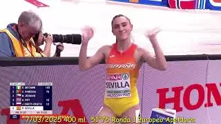 Paula Sevilla Pista cubierta short track 2025