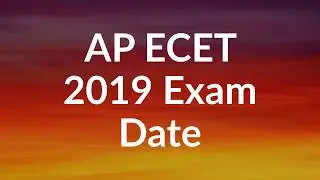 Ap ECET Exam Date 2019 | AP ECET 2019 Exam Date @sche.ap.gov.in