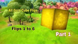 EVERY TIME THE GOLD CUBE HAS FLIPPED ON FORTNITE! Flips 1-6 (Part 1)
