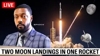 SpaceX Live | LIVE SpaceX Launches Two Moon Landing Missions In One Rocket