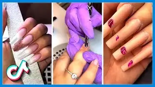 Gel Nails at Home Designs Tik Tok Compilation Nails Transformation With Gel and Polygel #6