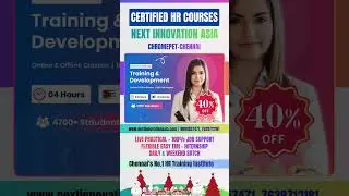 Training and Development Course in Chennai | 40% New Year Offer | Next Innovation Asia | HR Courses