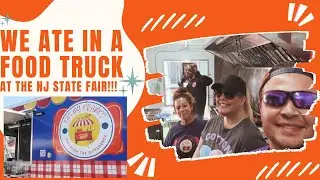 We ate IN A FOOD TRUCK at the NJ State Fair! EAT MY FRANKS catering! @njstatefair3353
