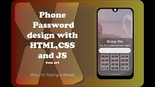 How to Create a Phone Password Illustration Using HTML, CSS and JS
