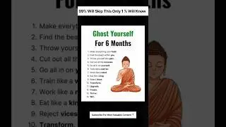 Ghost yourself for 6 months📈#skills #richmindset #motivation #success #investing #financialliterac