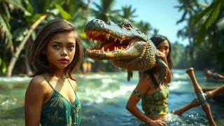 Hollywood movie Jungle fashion ride  The dramatic fall  Forest chase  River relief  Crocodile twist!
