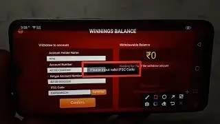 How to fix Please input valid IFSC Code problem solve in TeenPatti Lotus (Early Access)