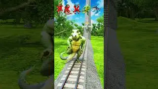 Funny Italian Characters VS Bombardiro Crocodilo Train! - BeamNG Drive