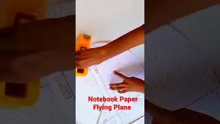 How To Make Notebook Paper Flying Plane, #Shorts