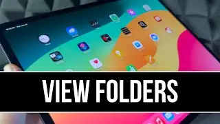 How to View Folders from Files as icons, list, columns on iPad Pro 13