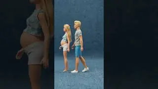 Satisfying With Unboxing Barbie & Ken Doll Bath Set Toys, ASMR Video #shorts