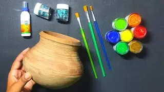 Krishna Matki Decoration Ideas / Pot Painting Ideas /Clay Pot Craft /Janmastami Decoration Ideas/DIY