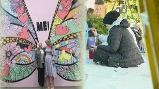 Colorado artist who worked   with Taylor Swift paints new mural in Vail
