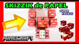 Como Hacer al SKiZZIK de PAPEL de MINECRAFT// DIY // Papercraft-Especial 50 susbcritores