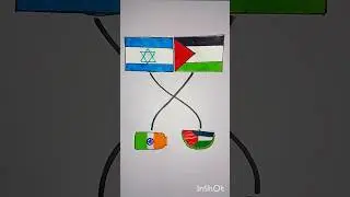 Which Country Do Your Support?#shorts #art #palestine #israel #india #pakistan #viralvideo