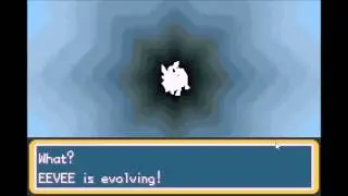 Pokémon Fire Red GBA: Eevee evolves into Vaporeon