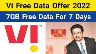 Vi Free Data Offer 2022 | Vi 7GB Free Data Offer 7 Days | Vi Unlimited Data Trick After Daily FUP
