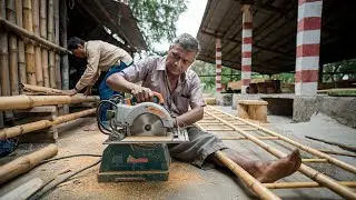 Traditional Bamboo Ladder Making: A Skilled Craft