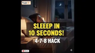 Cortisol Hack: Sleep in 10 Seconds (4-7-8 Breathing) #shorts