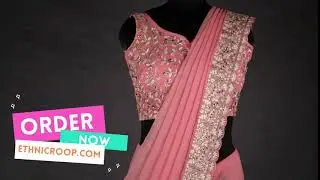 Pink Saree Ethnicroop