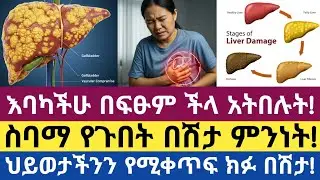 የጉበት ስብ በሽታ ምንድን ነው? አይነቶቹ፣መንስኤው፣አደገኛነቱ እና መከላከያ መፍትሄ| What Is Fatty Liver Disease?