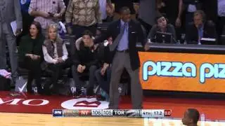 Dwane Casey Goes Nuts After Melo Steps Out