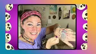 Tattoo Marker Halloween Hand Art Sweet Skeleton!