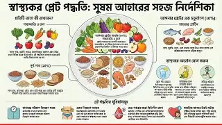 সঠিক খাবারের প্লেট কেমন হবে? | Healthy Plate Method Bangla @Prohelika