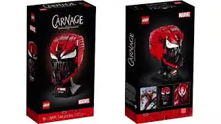 LEGO Marvel carnage helmet.