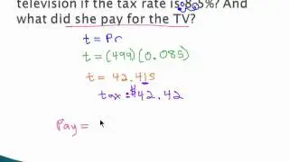 Percent Applications - Sales Tax