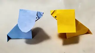 Super Cute Nodding Dog Origami Easy Tutorial -Fun Origami For Beginners Nodding Puppy Paper Craft