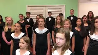First Colony Homeschool Choir sings Music if God by Mark Hayes