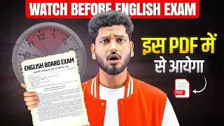 Class 10th English 2026 95% Marks Hack 🔥 Most Important Questions PDF