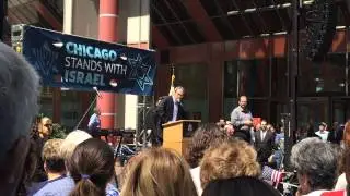 Consul General Roey Gilad at the 'Chicago Stands with Israel' Rally