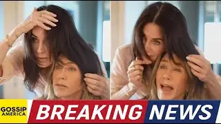 Jennifer Aniston Enlists Courteney Cox to (Briefly) Go Brunette