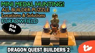 Mini Medal Hunting! All Builder Puzzle Shrines in Furrowfield | Dragon Quest Builders 2