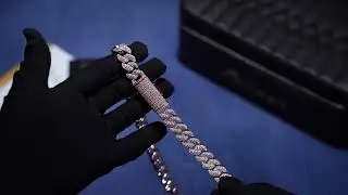 13MM 3-Row Two Tone Cuban Chain - Moissanite & S925 - ICECLIQUE.COM
