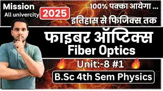 Fiber Optics | Optical Fiber | Fibre Optics | Fiber Optics bsc 4th semester